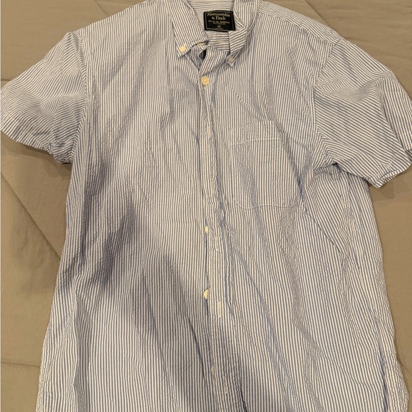 Abercrombie & Fitch Other - Abercrombie & Fitch Light Blue Striped Shirt